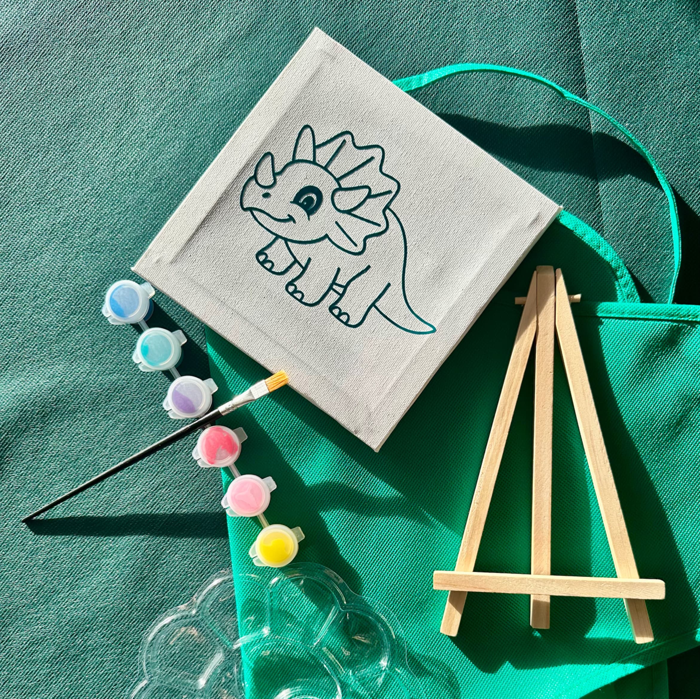 DIY Kit tableau Dino à peindre