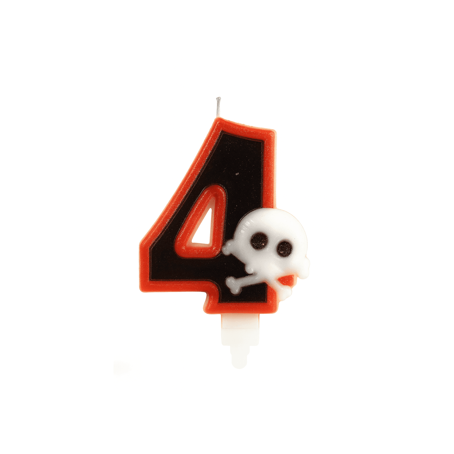 Bougie pirate Chiffre 4