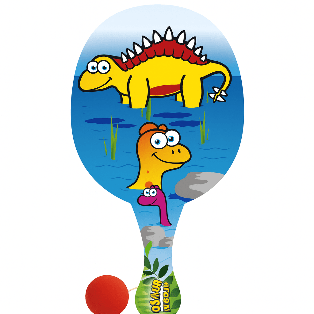 Raquette tape balle Dinosaures