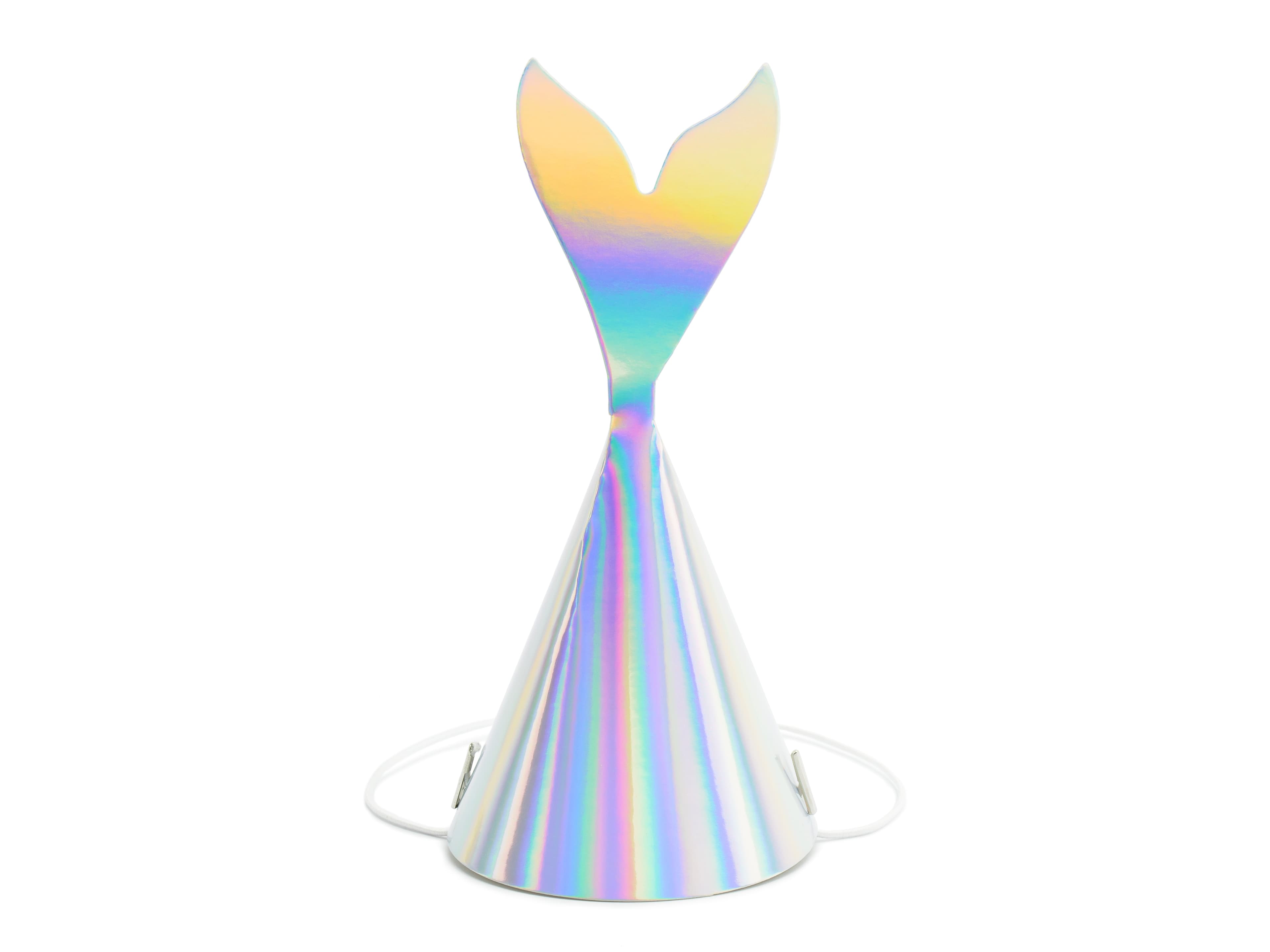 Lot de 6 chapeaux de fête sirène irisé