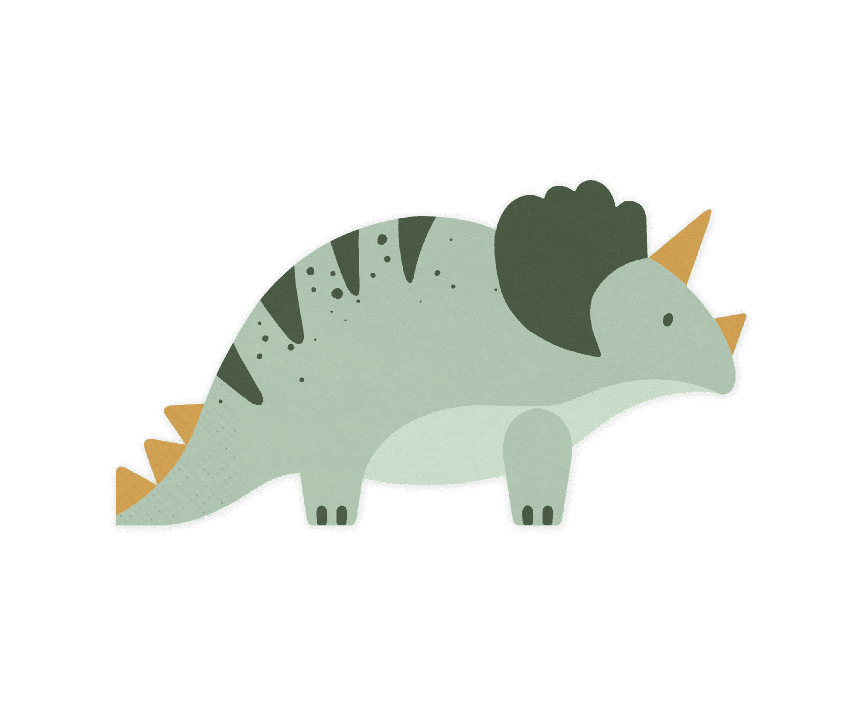 Lot de 12 serviette papier dino