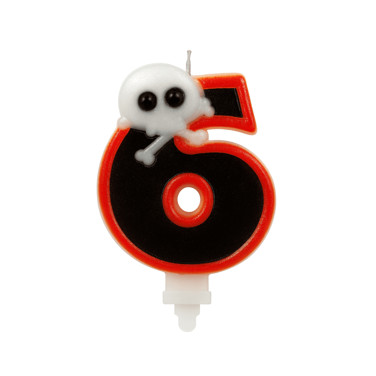 Bougie pirate Chiffre 6