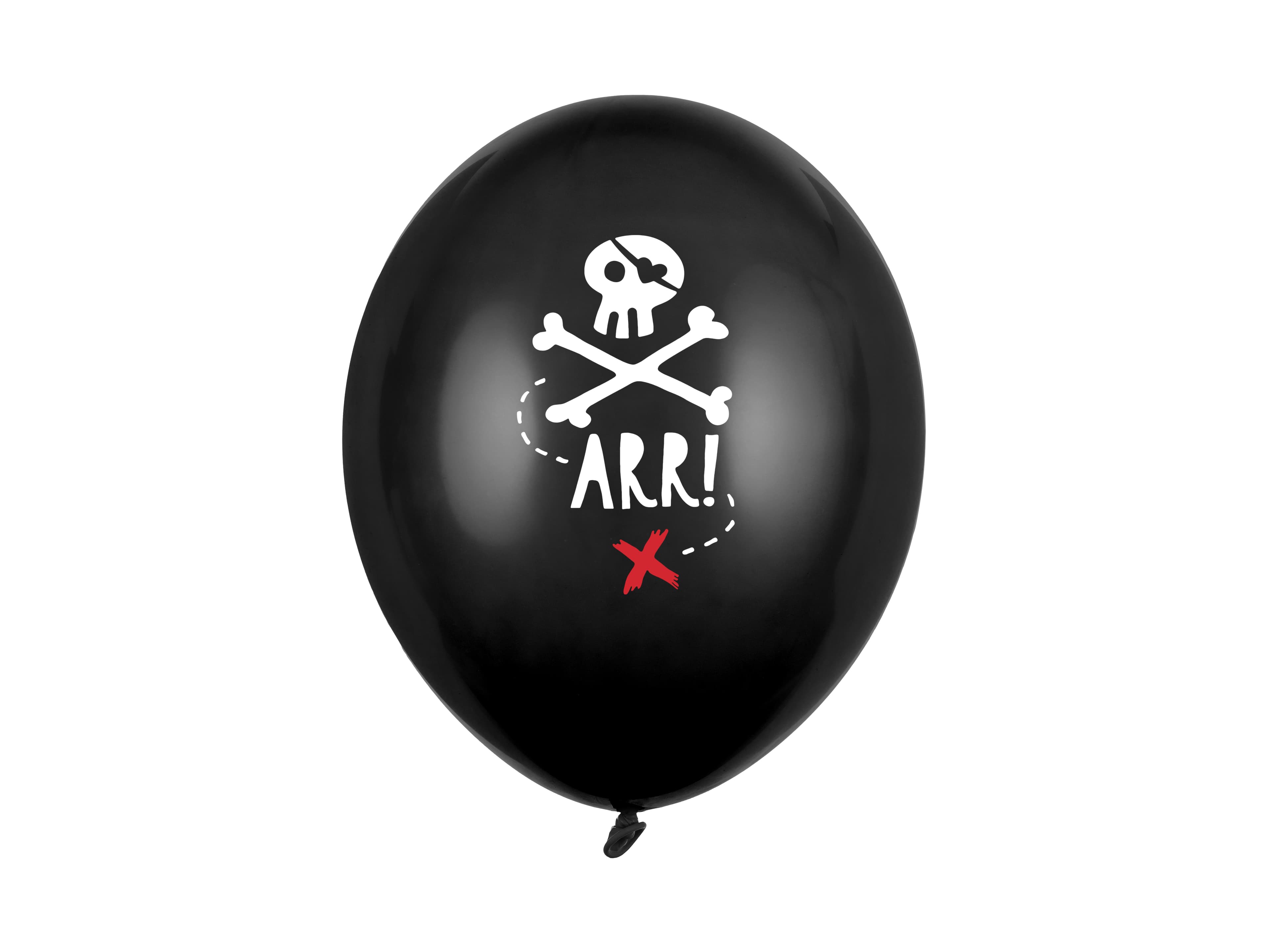 Ballons pirate (lot de 6) décoration anniversaire pirate & chasse au trésor