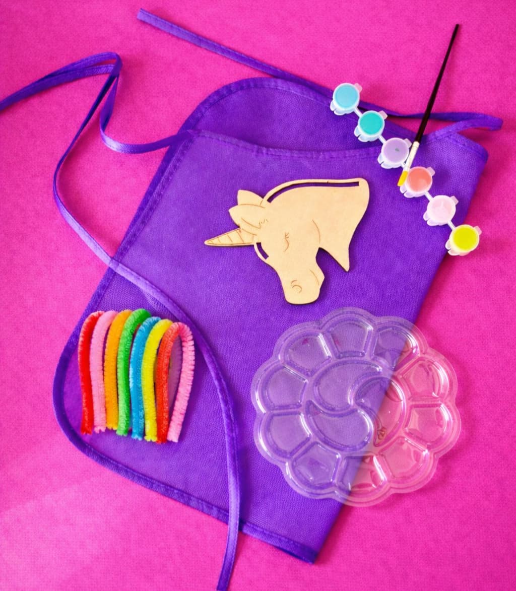 DIY licorne à peindre Activité manuelle enfant tarif de base pour 3 enfants