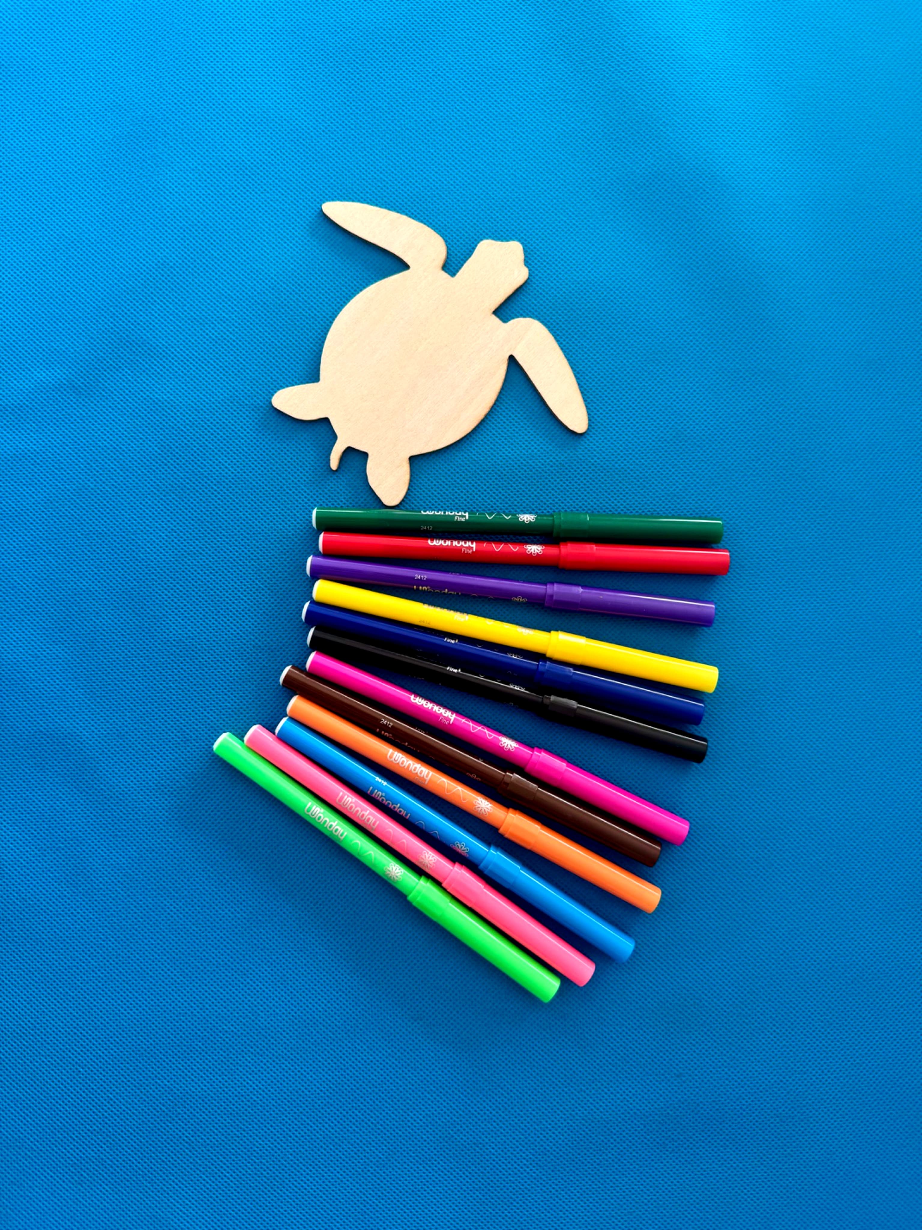 DIY tortue de mer à colorier Activité manuelle enfant tarif de base pour 3