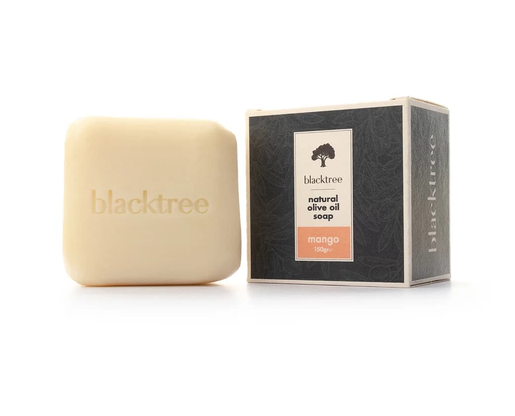 Savon visage et corps Black Tree à l'huile d'olive naturelle- MANGUE 150g