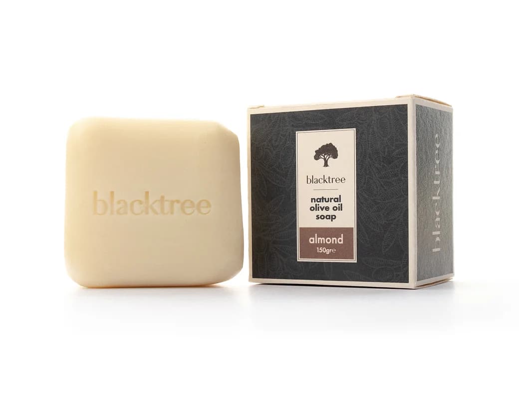 Savon visage et corps Black Tree à l'huile d'olive naturelle- AMANDE 150g