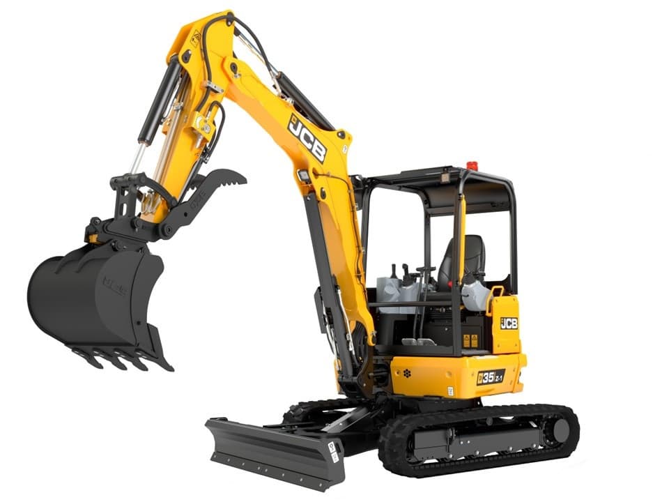 Mini Pelle JCB 35Z-1 | quasi neuve | 10 h d’utilisation | Accessoires inclus