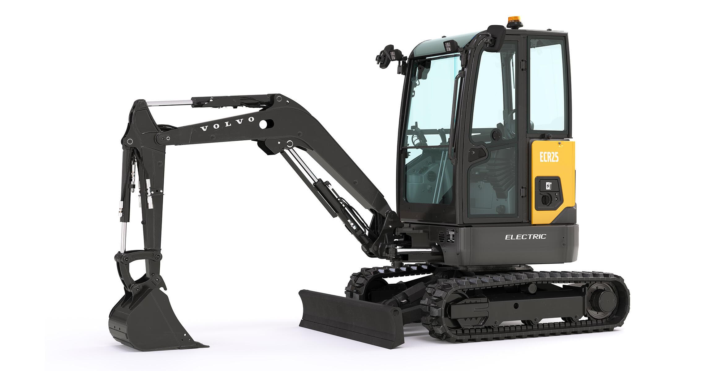 Mini-pelle Volvo ECR25 Electric – Zéro émission, 100 % efficacité