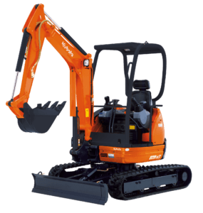 Kubota U20-3α – Mini-pelle 2T ultra compacte (8h) avec accessoires | Quasi Neuf