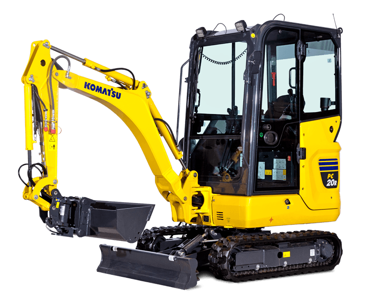 Minibagger Komatsu PC20R-5 gebraucht | 11 Betriebsstunden | Zubehör Inklusive