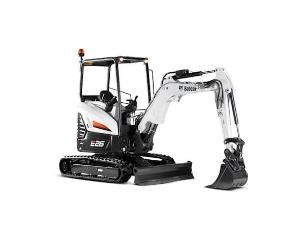 Mini-Pelle Compacte Bobcat E26 – La Référence de la Polyvalence en 2,5 Tonnes
