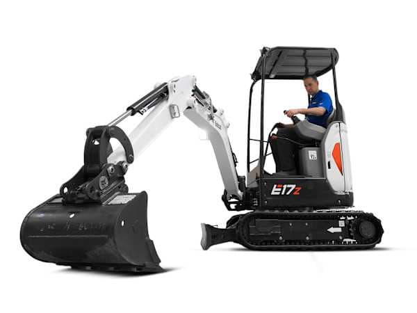 Minibagger Bobcat E17Z gebraucht | Ultra-kompakt, Zero-Tail für enge Baustellen