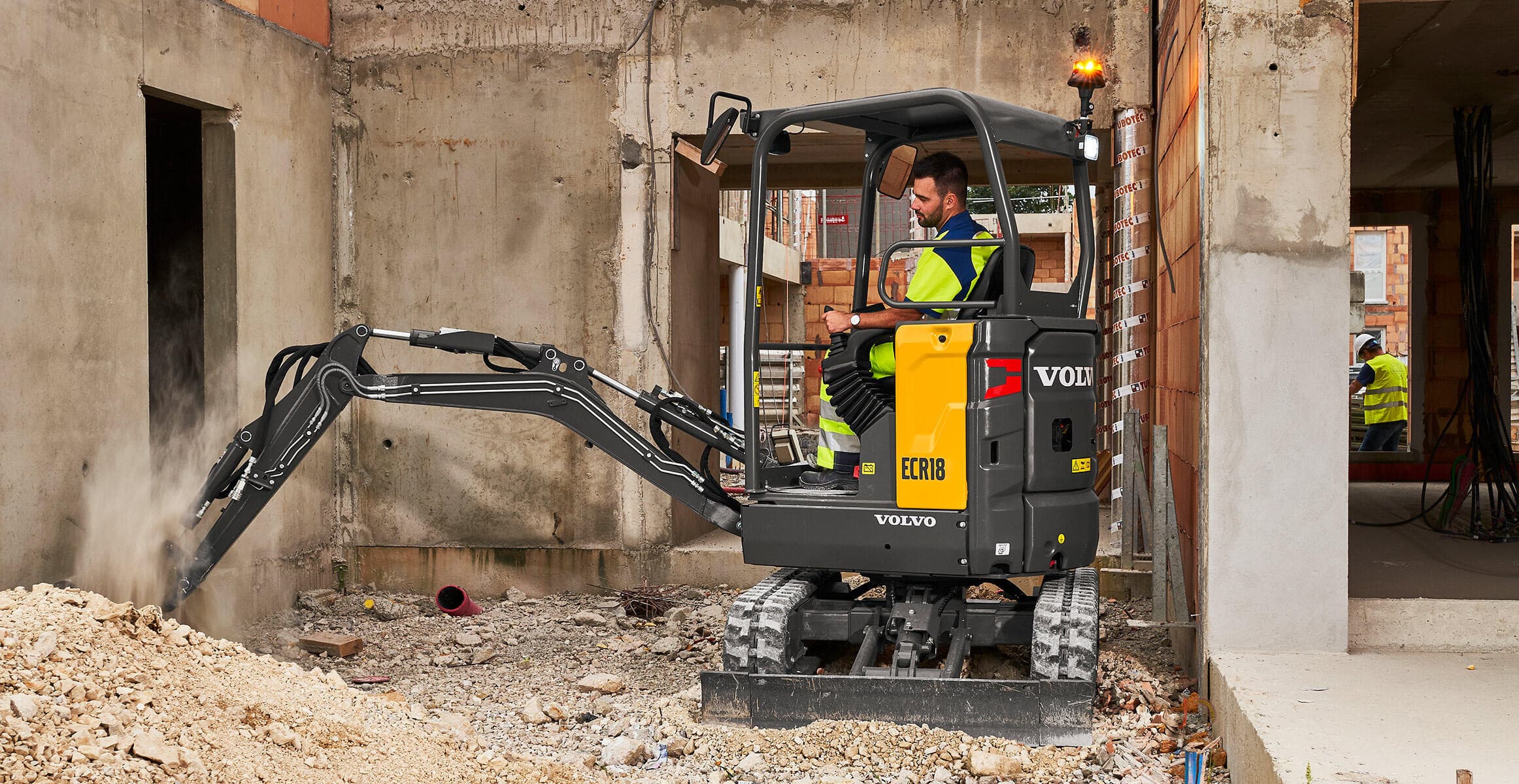 Minibagger Volvo ECR18 Electric gebraucht | Kompakt, sauber und leistungsstark