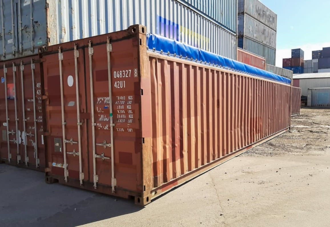 Conteneur maritime 40′ Open Top d’occasion