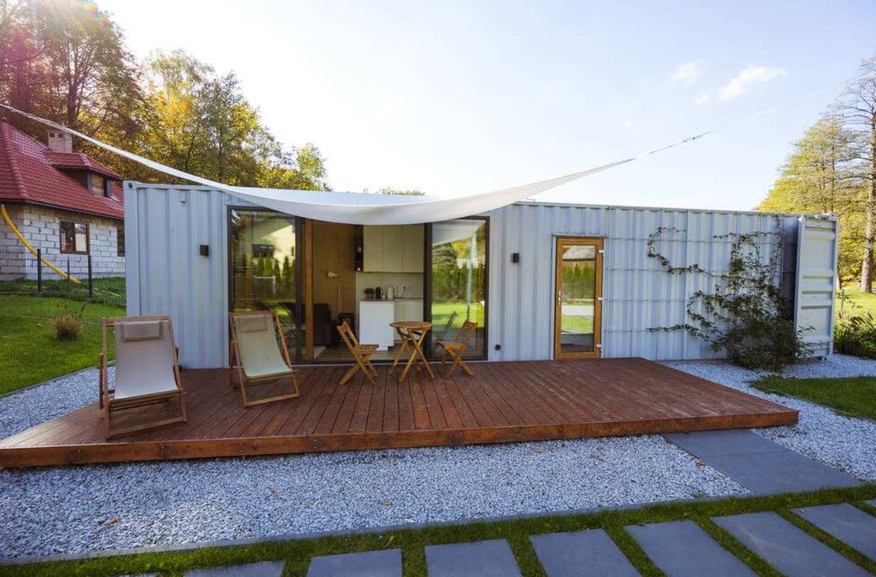 Maison conteneur habitable 25 m² – 2 chambres et séjour, clé en main