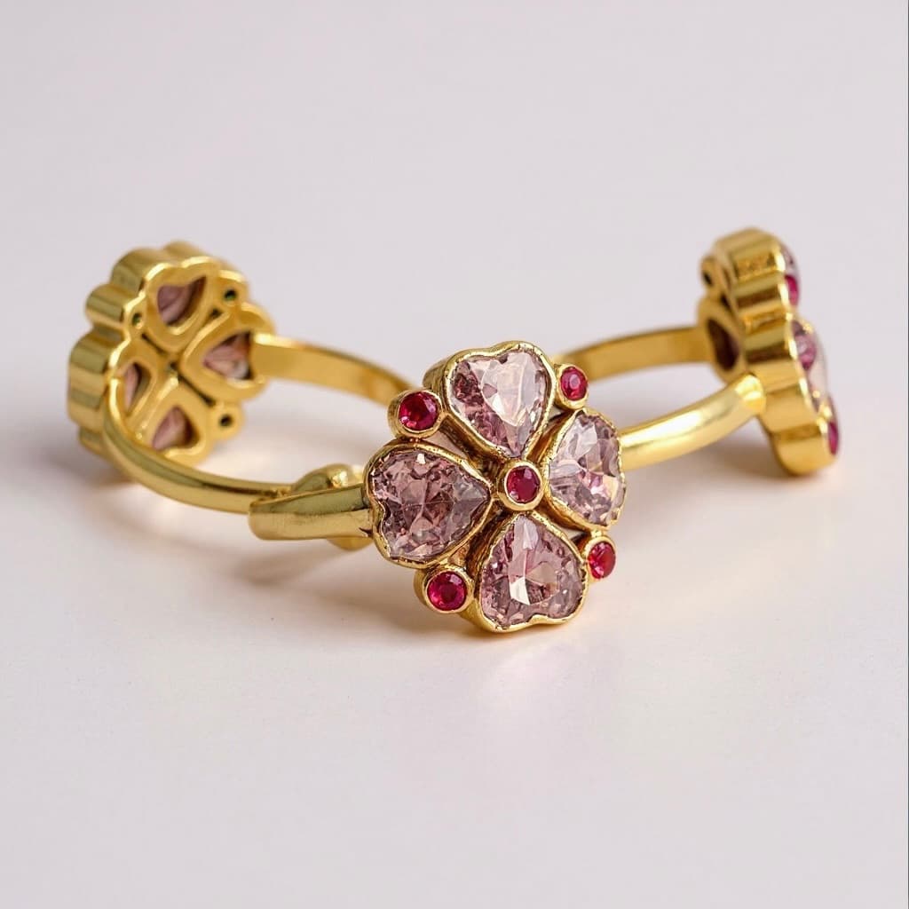 Bague Corse -Cœurs en fleur