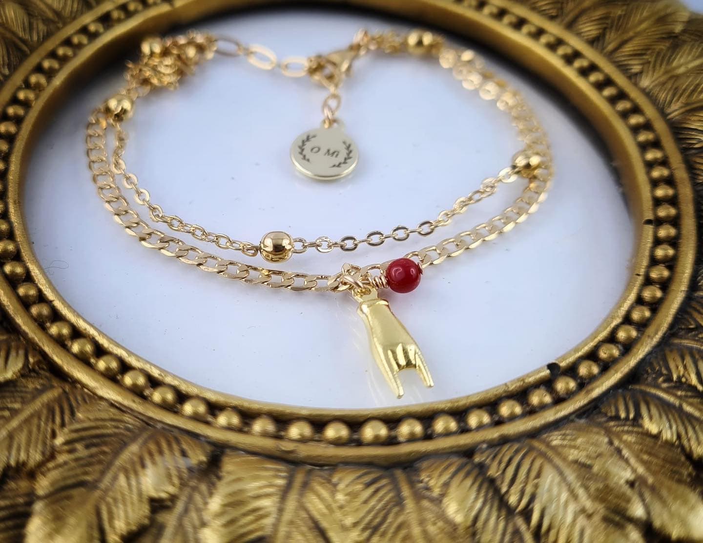 Bracelet double Corse - Les Cornes