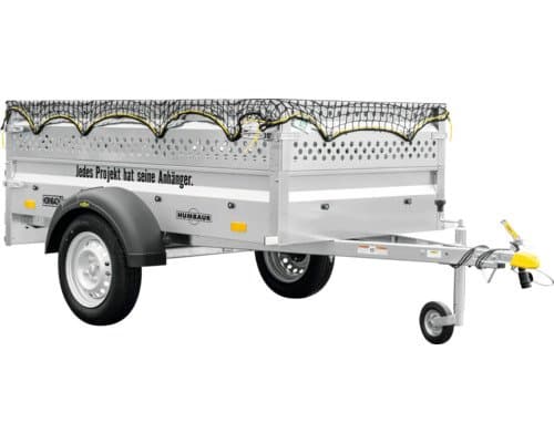 Humbaur AnhĂ€nger Steely ProjektanhĂ€nger inkl. Lochblechaufsatz, Netz & StĂŒtzrad 2050 x 1095 x 600 mm ungebremst zul. Gesamtgewicht 750 kg