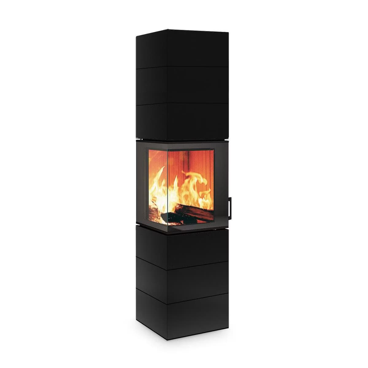 Kaminofen Neocube S10XL Black & White Sonderedition 5,4 kW inkl. WĂ€rmespeicher - Nero satin