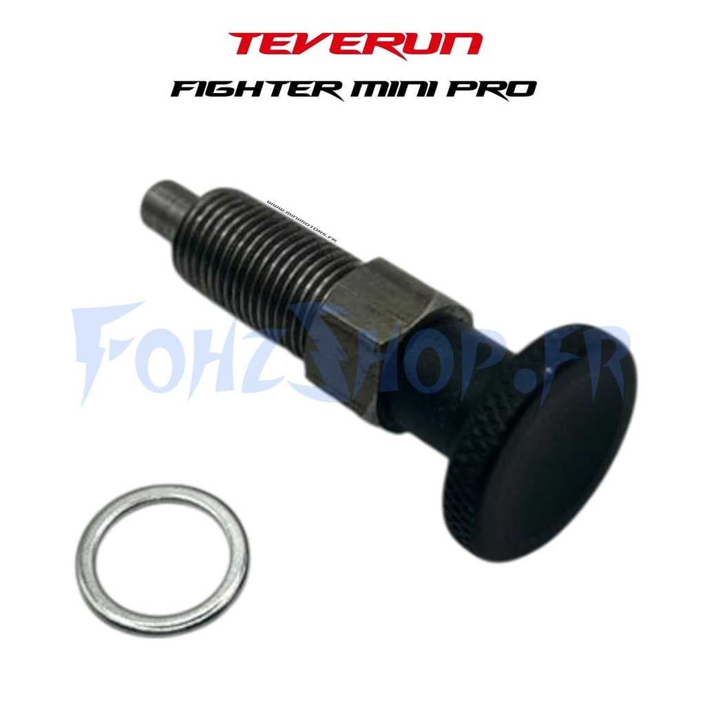 Goupille de verrouillage pliable effet carbone pour Teverun Fighter Mini Pro 2025