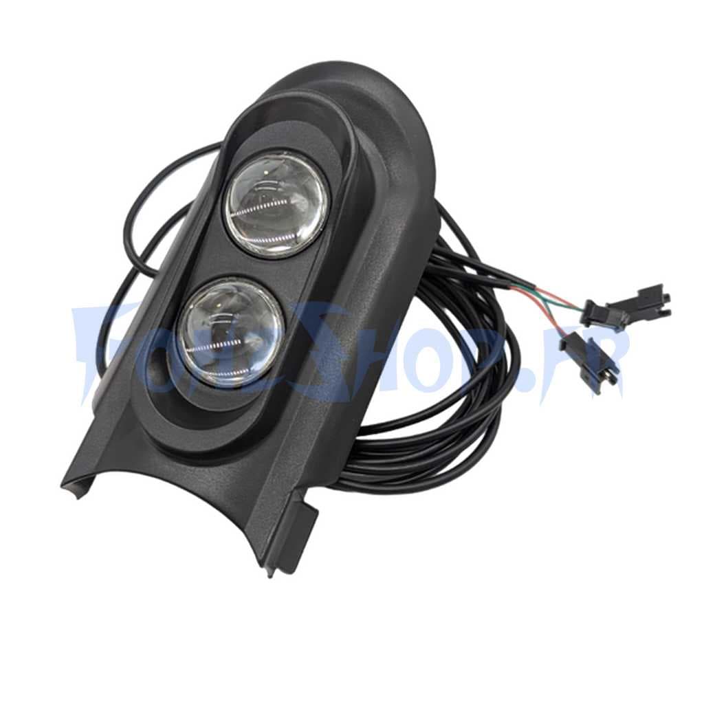 Cache phare et phare haut/bas assemblés pour Dualtron Pop