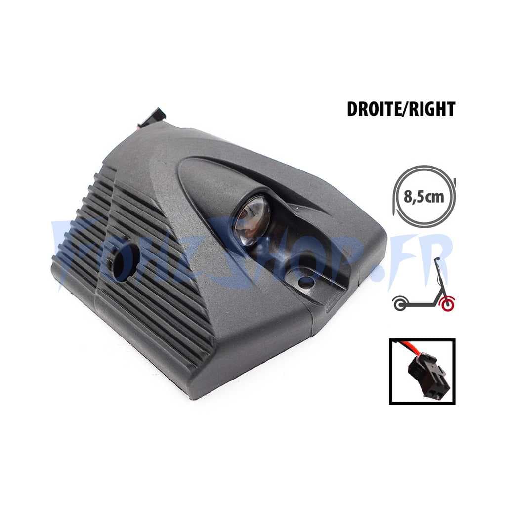 Cache plastique et LED deck avant droite pour Kukirin G2 Master