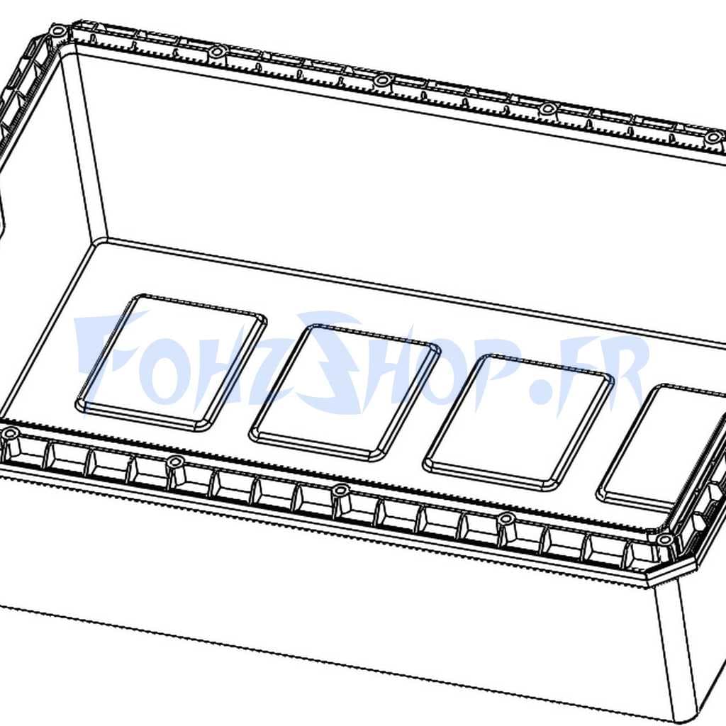 Boîte de batterie pour Rovoron R7 & R7 Pro