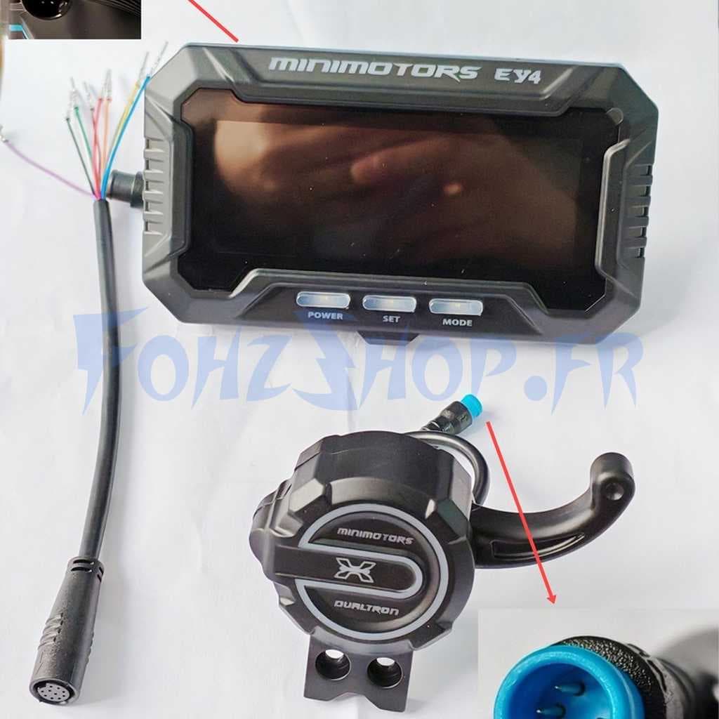 Display EY4 avec accélérateur et connecteur rapide pour Dualtron X Limited