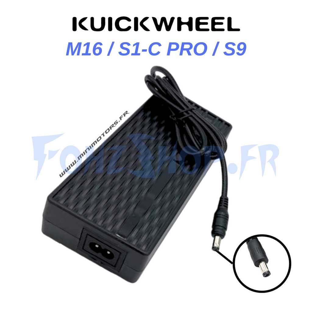 Chargeur rapide 36V (42V 3A) pour Kuickwheel S1-C Pro, M16 & S9