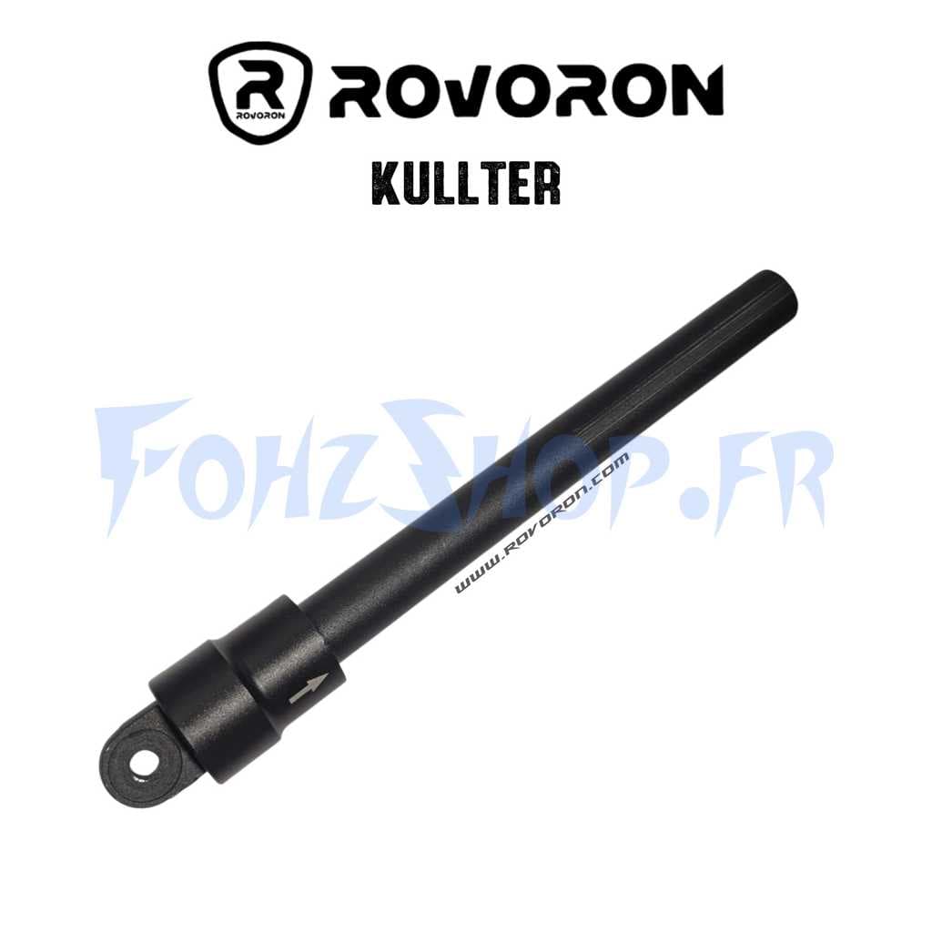 Tubes de poignées de guidon noirs pour Rovoron Kullter & Luxury