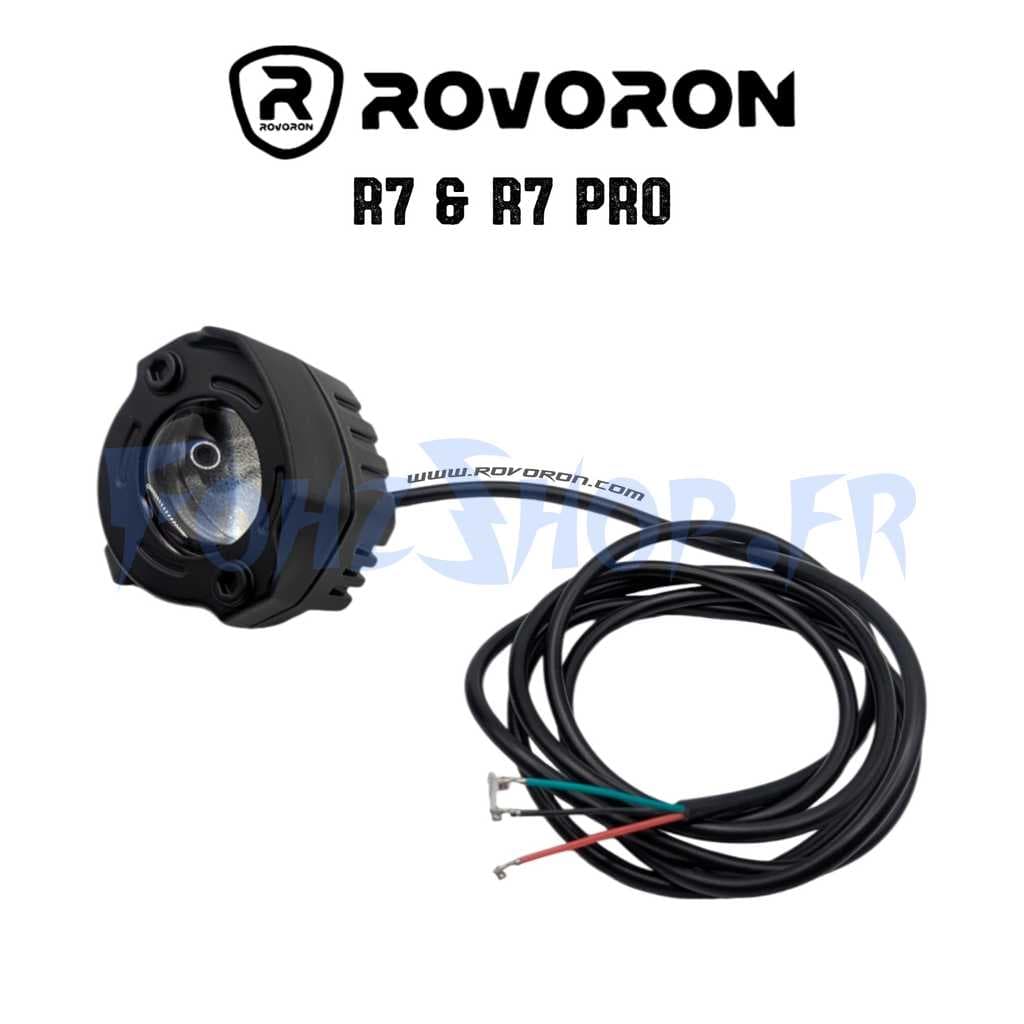 Phare avant + klaxon pour Rovoron R7 & R7 Pro