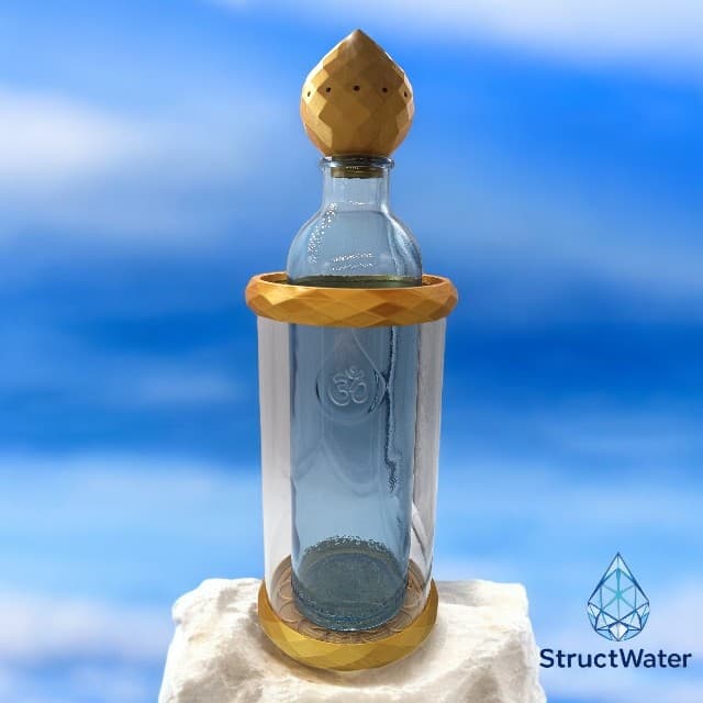 StructWater Precious – Dynamiseur d’Eau avec Bouteille OmWater 1,23 L et Bouchon Zome 13