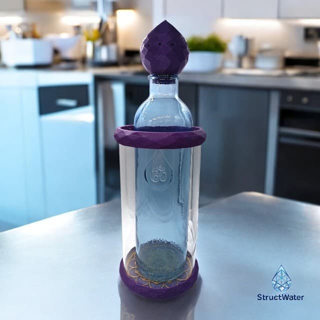 StructWater Precious – Dynamiseur d’Eau avec Bouteille OmWater 1,23 L et Bouchon Zome 13