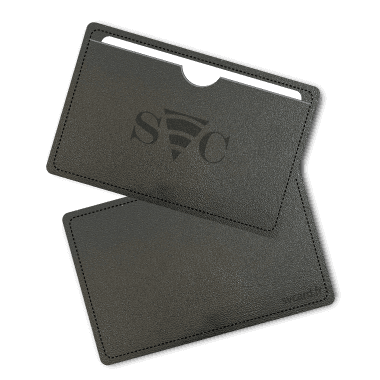 Pochette simili cuir couleur noire