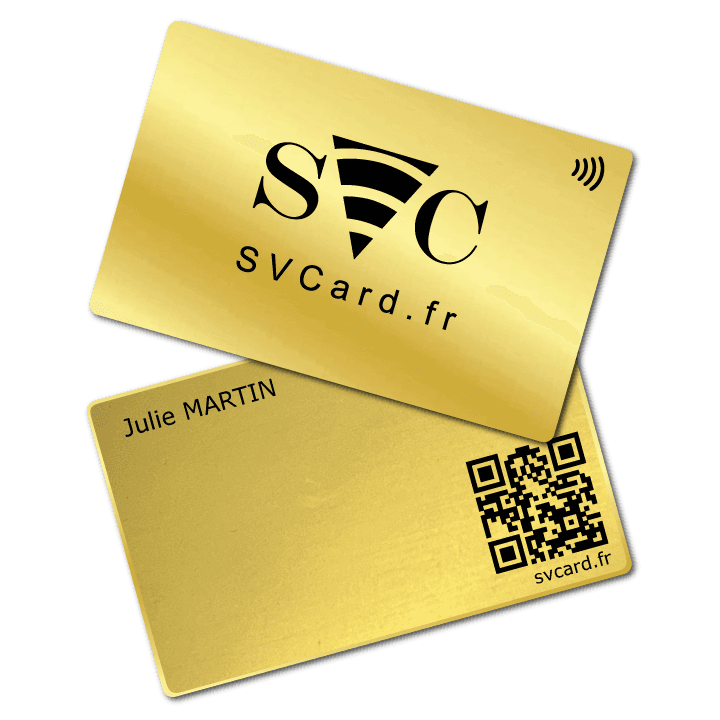 SVCard NFC plaqué Or 24 carats