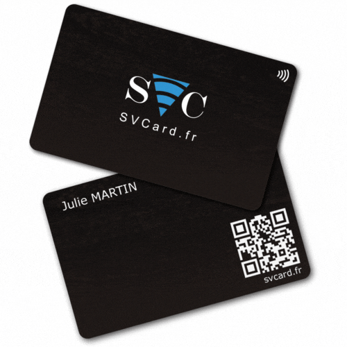 SVCard NFC en Bois Noire