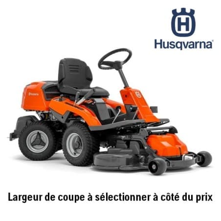 Autoportée Rider Husqvarna R214T - Coupe frontale