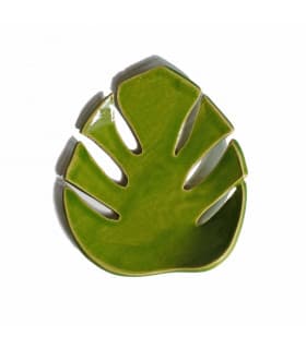 Porte Savon Céramique " Monstera "