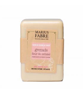 Savonnette Beurre de Karité, Parfumée au Fleur de Cerisier & Grenade