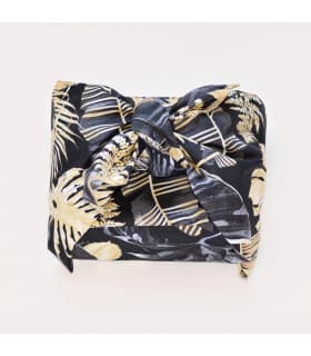 Furoshiki " Feuille d'Or " 75 x 75 cm