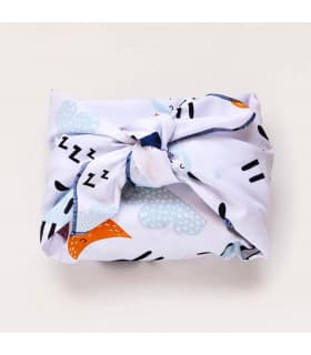 Furoshiki " Berceuse Douce " 75 x 75 cm