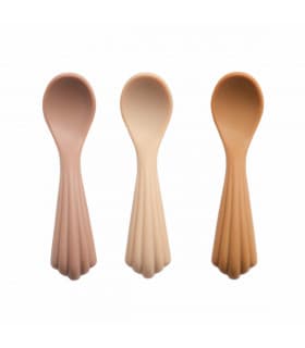 Cuillères Bébé en Silicone - Shell