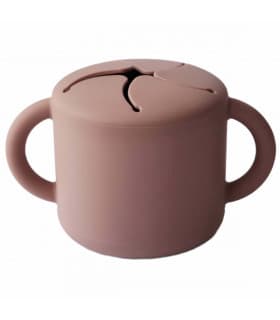 Boîte à Goûter en Silicone - Cloudy Mauve