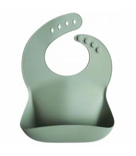 Bavoir en Silicone - Cambridge Blue