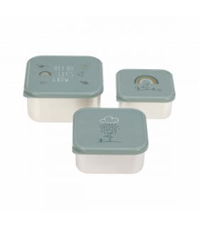 Lot de 3 Boites à Goûter en Inox - Garden Explorer