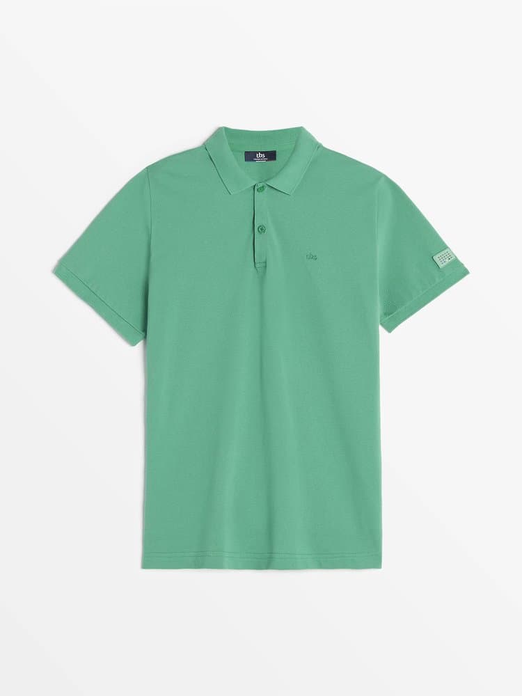 Polo manches courtes Marcel - Couleur vert - Pour Homme - TBS - Taille M