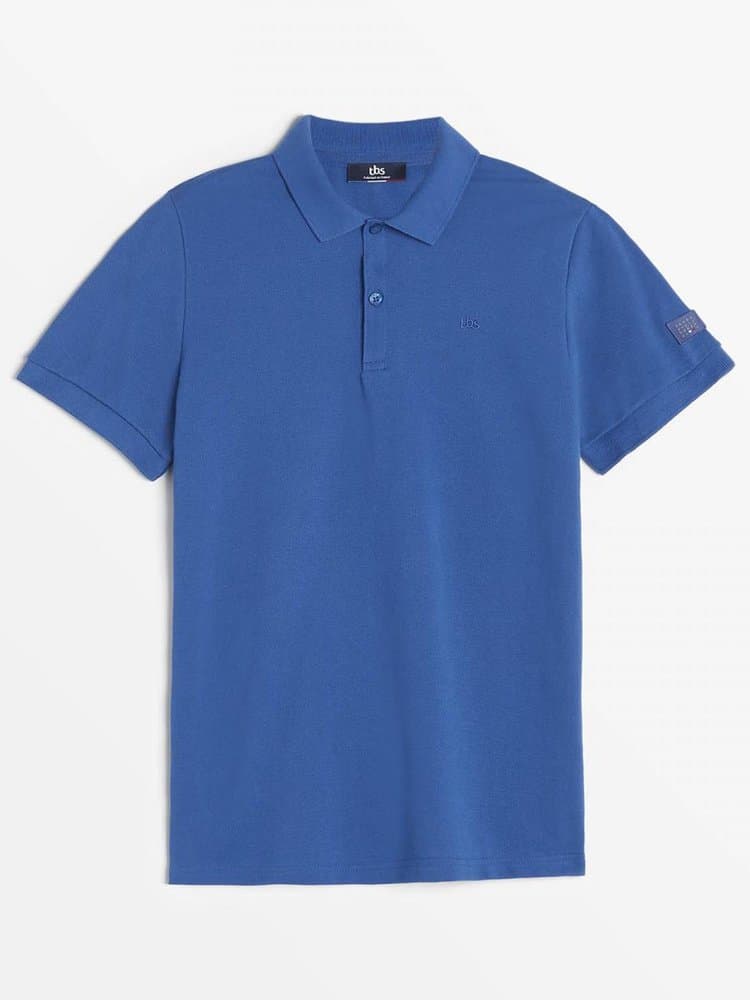 Polo manches courtes Marcel - Couleur bleu - Pour Homme - TBS - Taille M