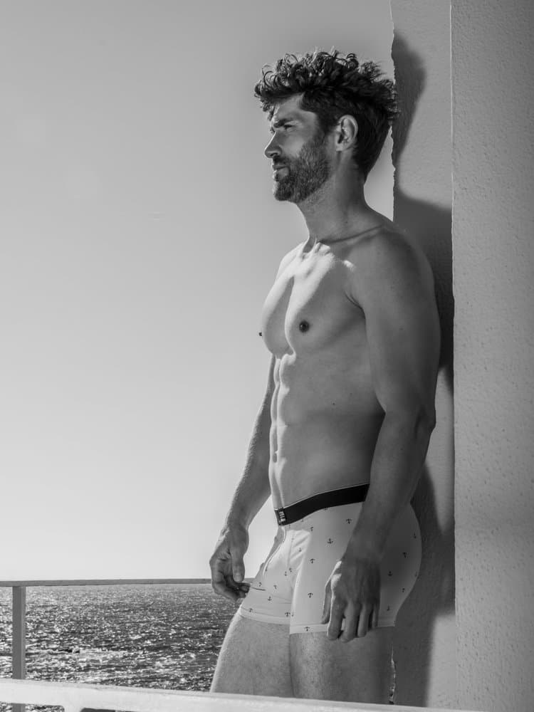 Boxers Nautique14t02 - Couleur bleu - Pour Homme - TBS - Taille M