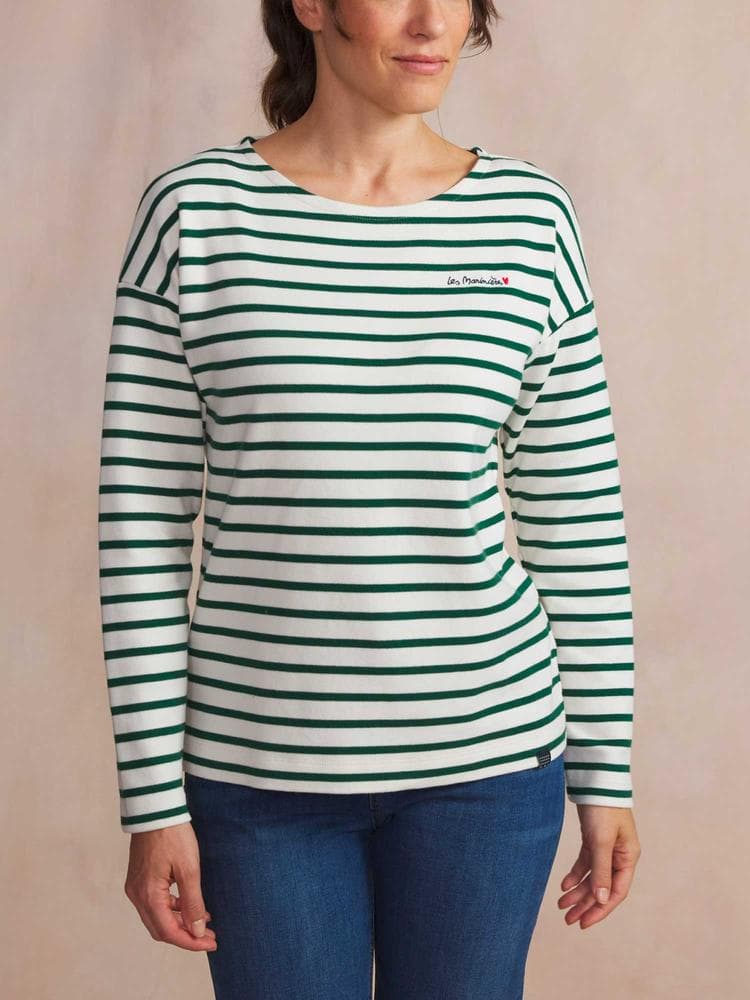 T-shirt manches longues Clemence - Couleur vert - Pour Femme - TBS - Taille XL